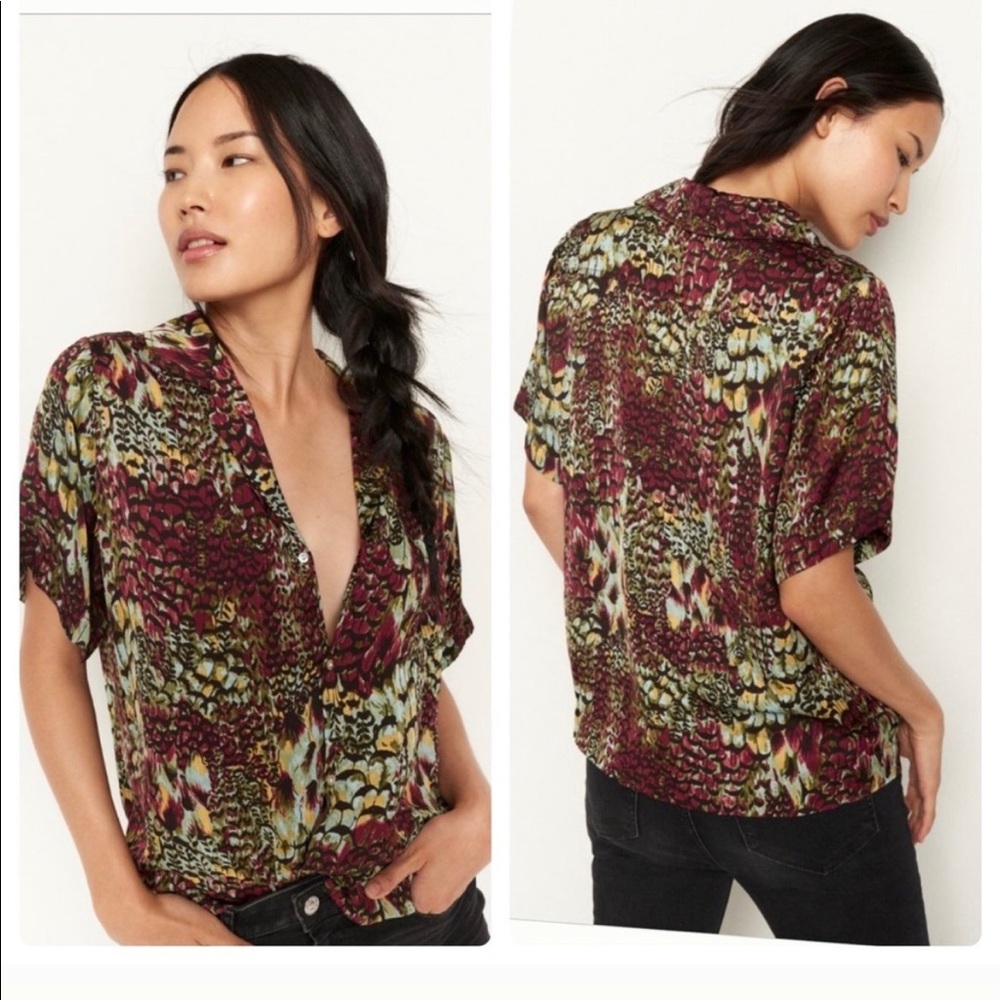 Anthropologie Tiny Postcard Blouse